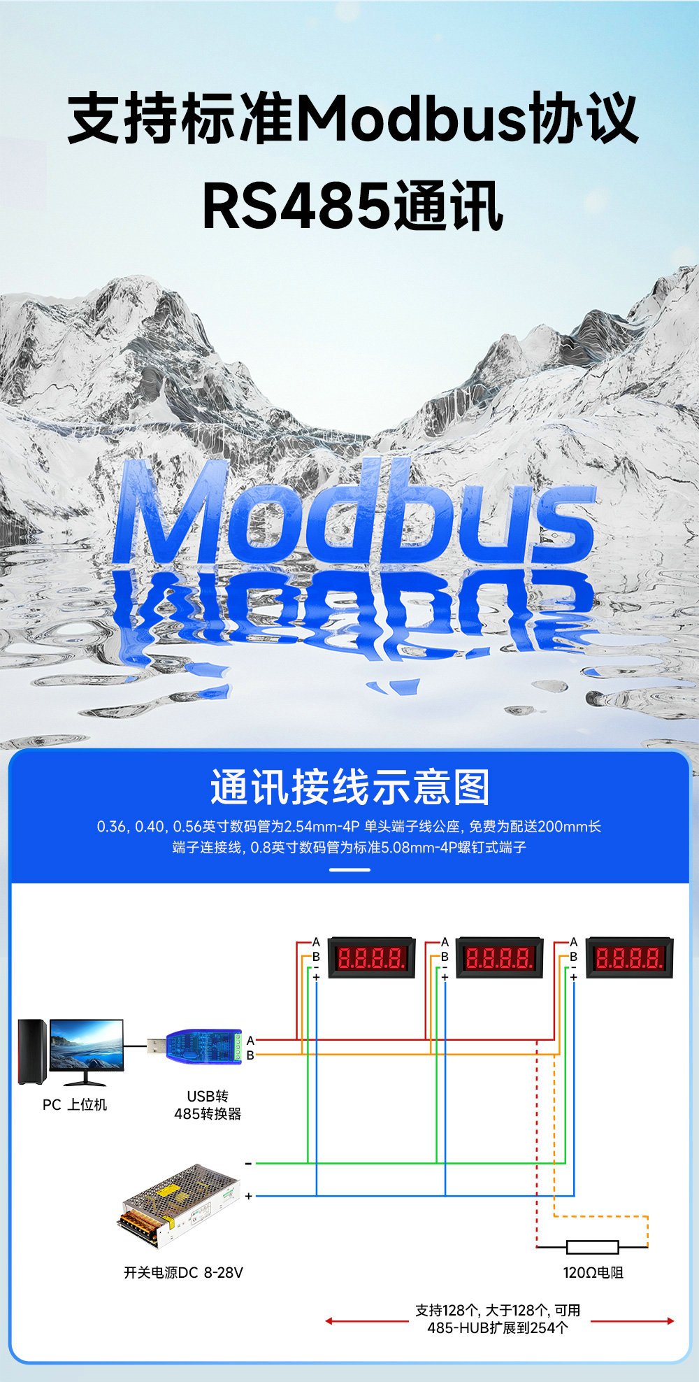 EID051-144系列RS485串口LED数码管 (3) EID051-144系列RS485串口LED数码管 (3)