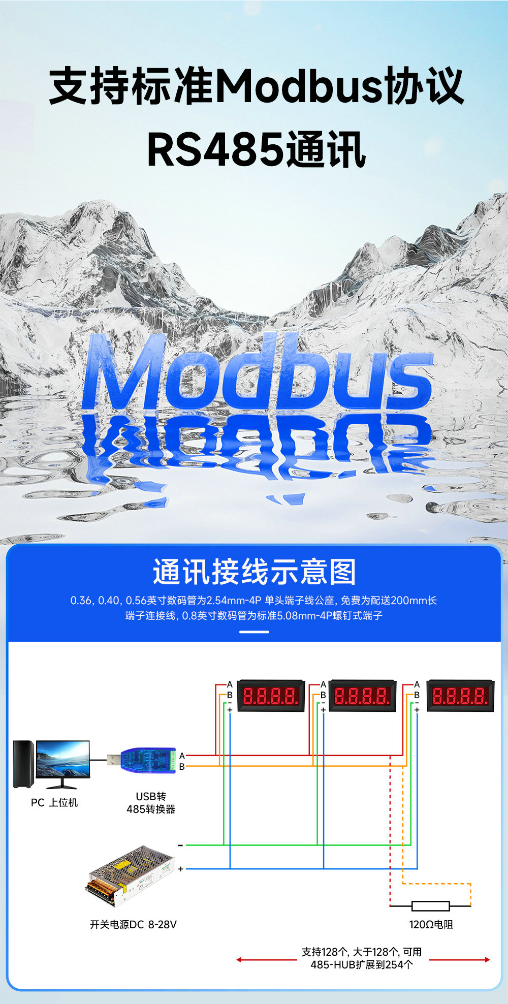 EID051-145系列RS485串口5位LED数码管 (3) EID051-145系列RS485串口5位LED数码管 (3)