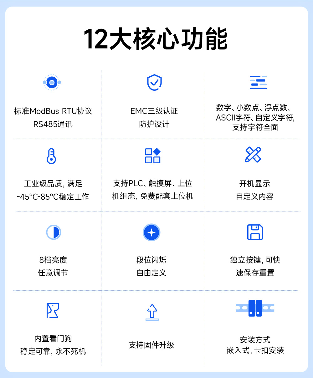 EID051-148系列RS485串口4位Modbus数码管 (2) EID051-148系列RS485串口4位Modbus数码管 (2)