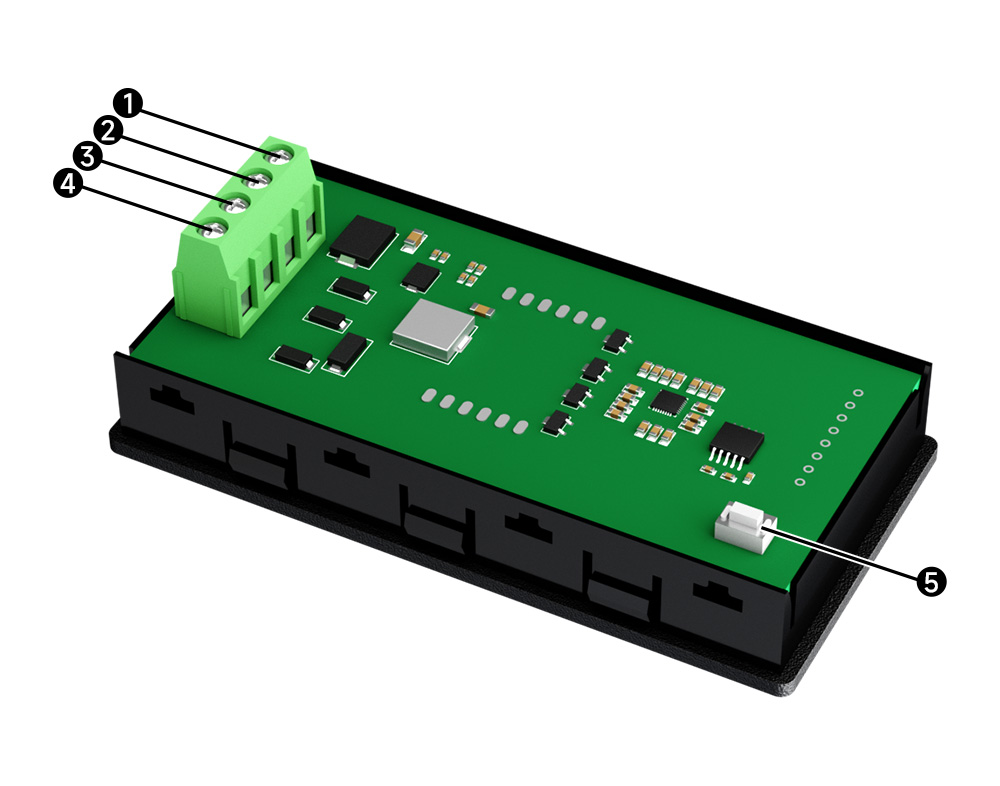 EID051系列modbus数码管引脚定义 EID051系列modbus数码管引脚定义