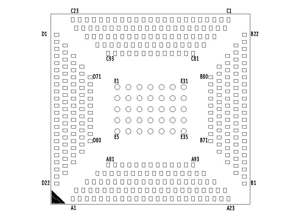 引脚 ECK32-T527BN4E32-N 引脚 ECK32-T527BN4E32-N