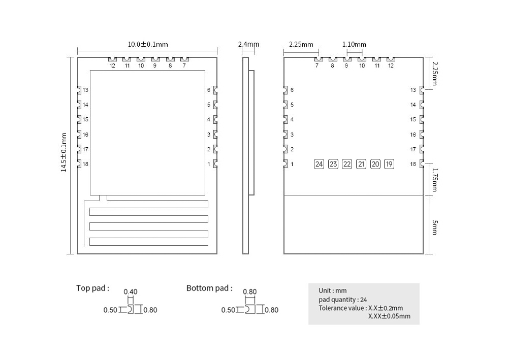 引脚定义 EWM103-W15SP 引脚定义 EWM103-W15SP