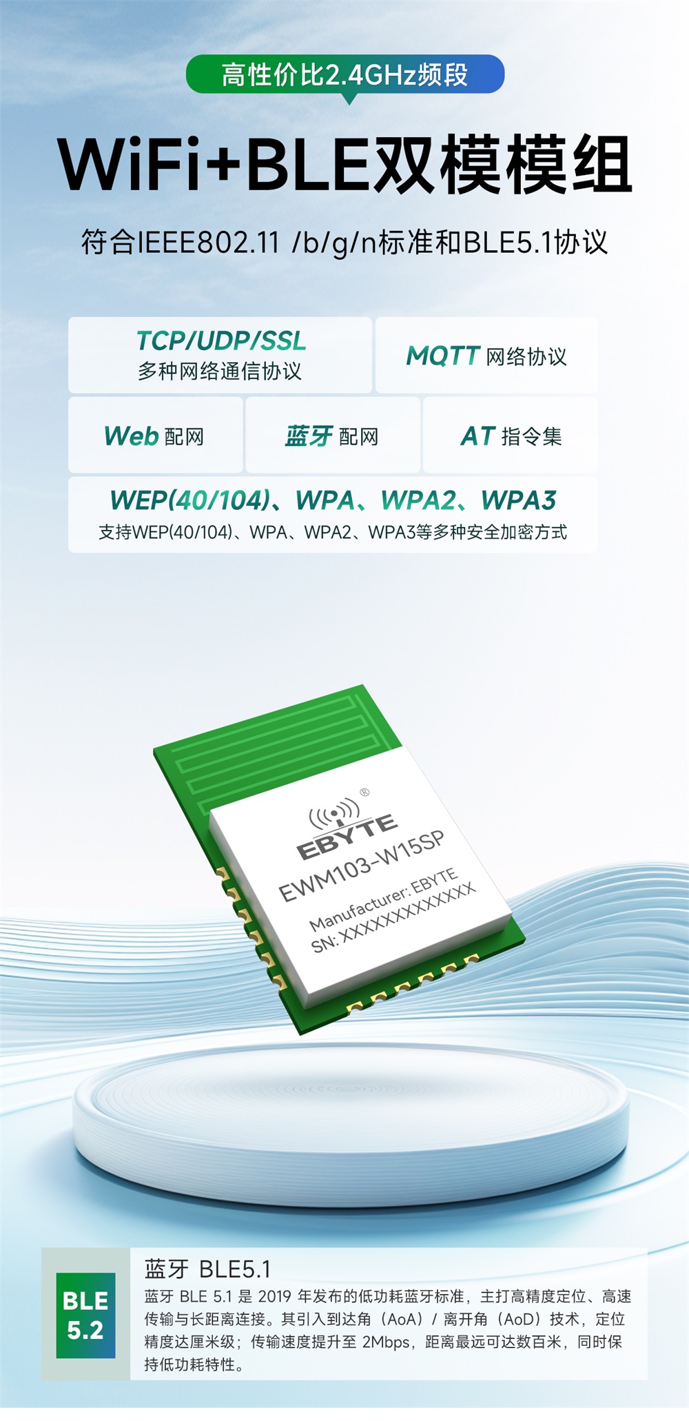 EWM103-W15SP WiFi模块简介 (1)