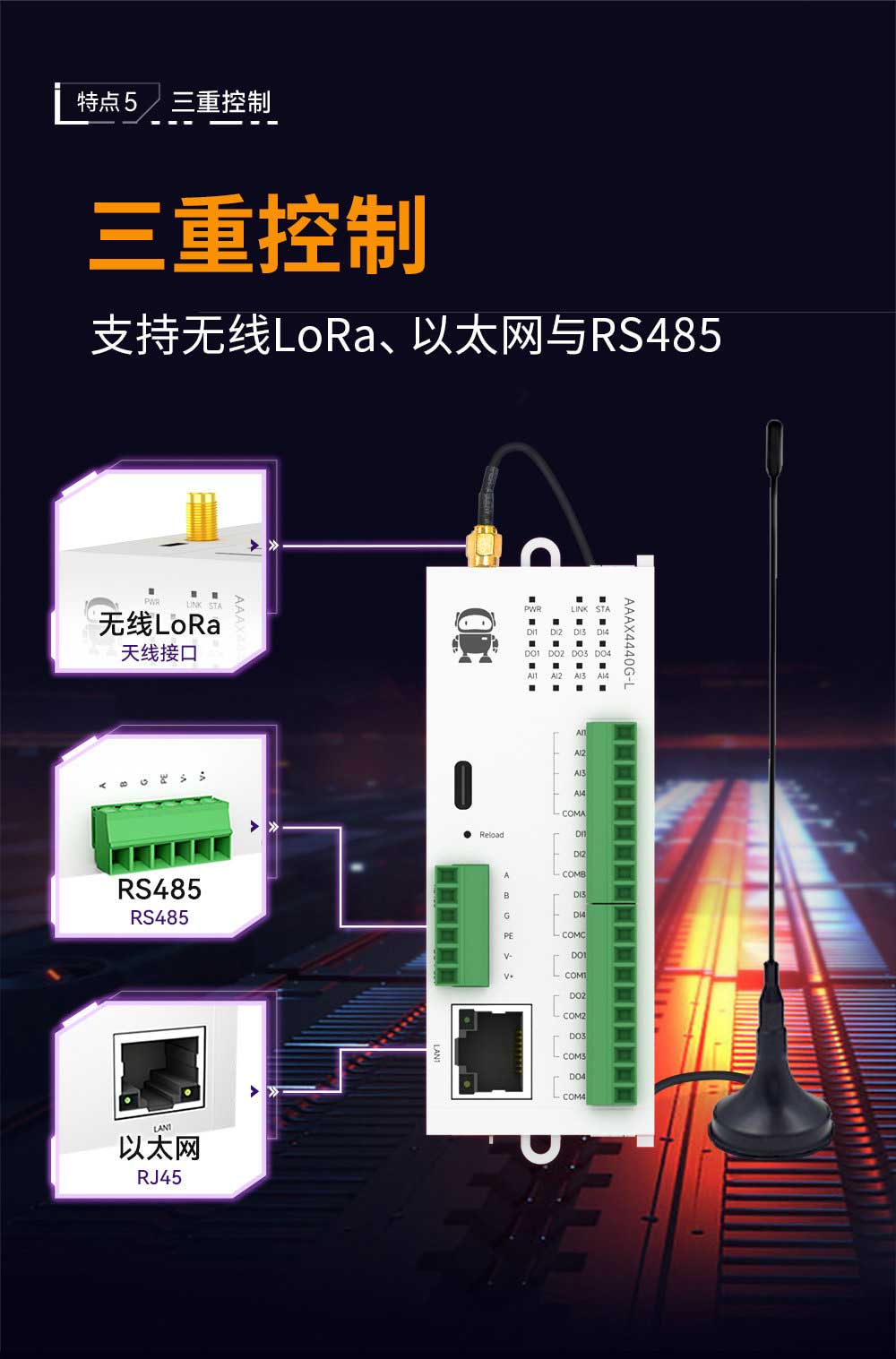 900频段LoRa分布式远程IO模块 (8)