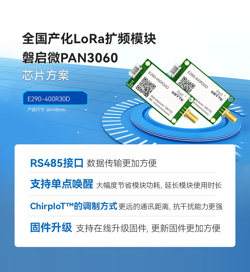 E290-400R30D 国产RS485接口LoRa模块简介 (3)