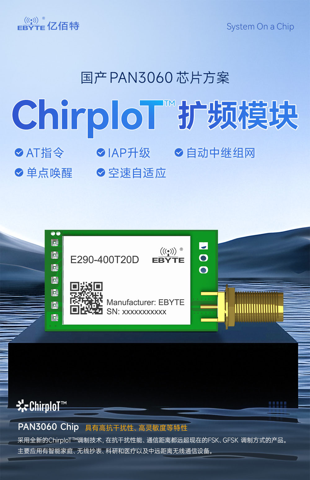 E290-400T20D 国产LoRa模块详情简介 (1)