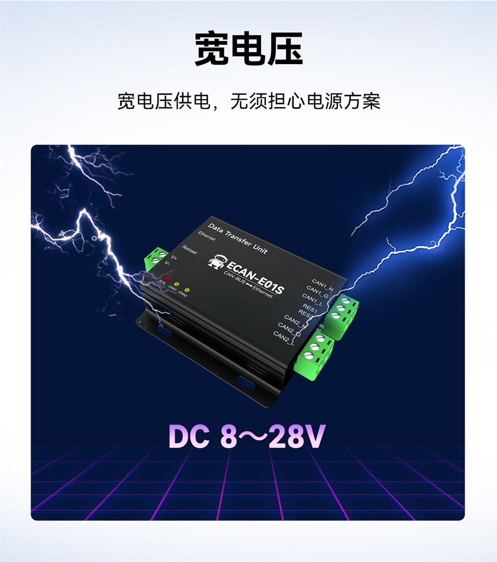 ECAN-E01S-V2 CAN转以太网智能协议转换器 (10) ECAN-E01S-V2 CAN转以太网智能协议转换器 (10)