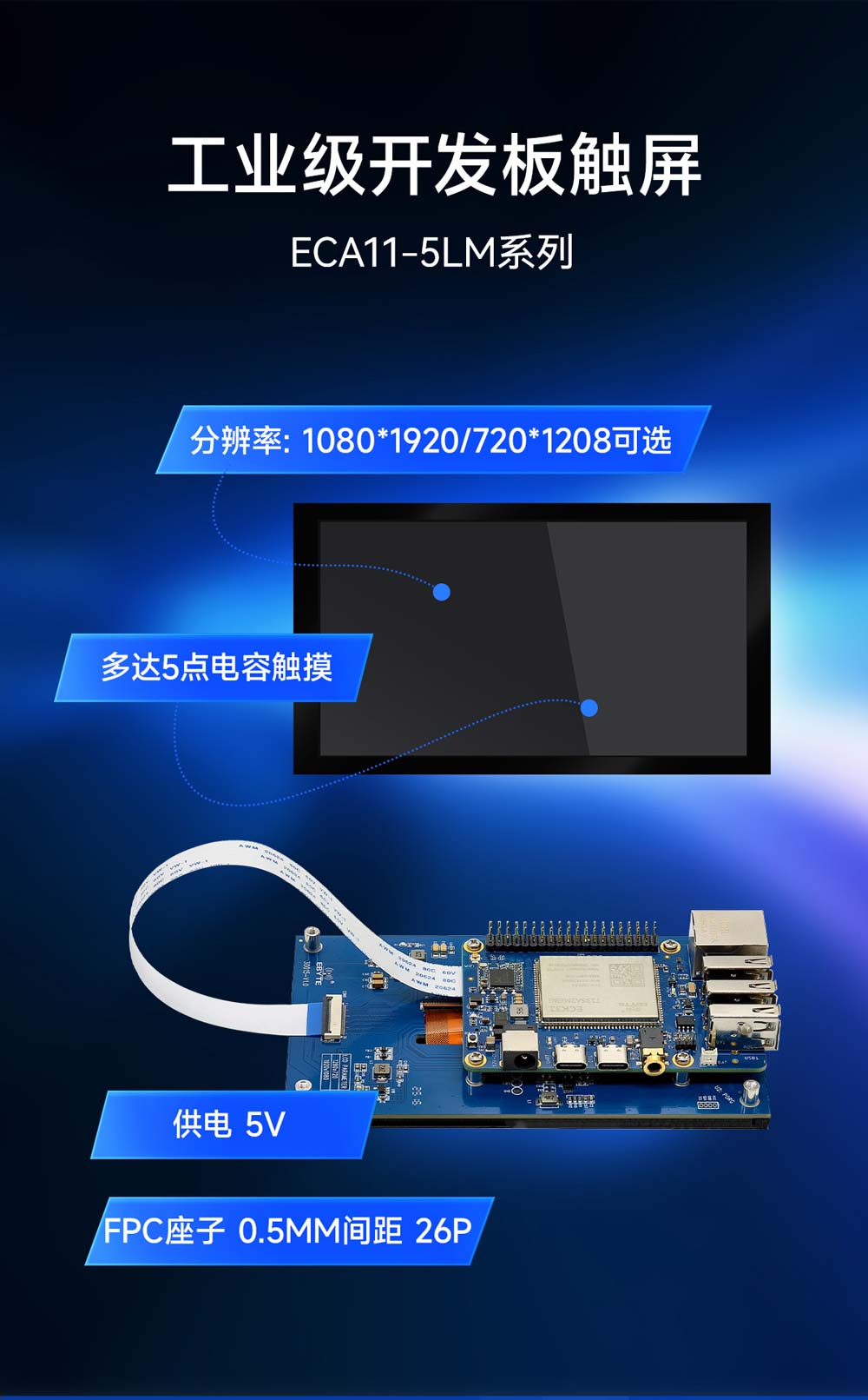 ECA11-5LM系列开发板触屏
