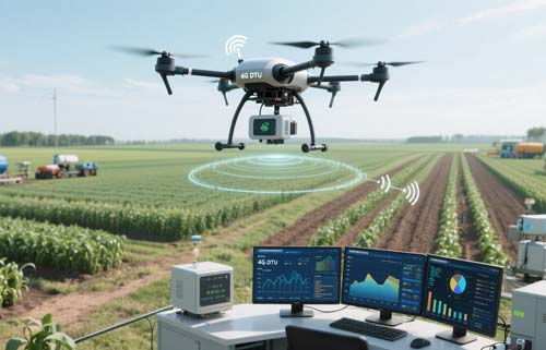 基于4G DTU的农田无人机检查监测系统方案