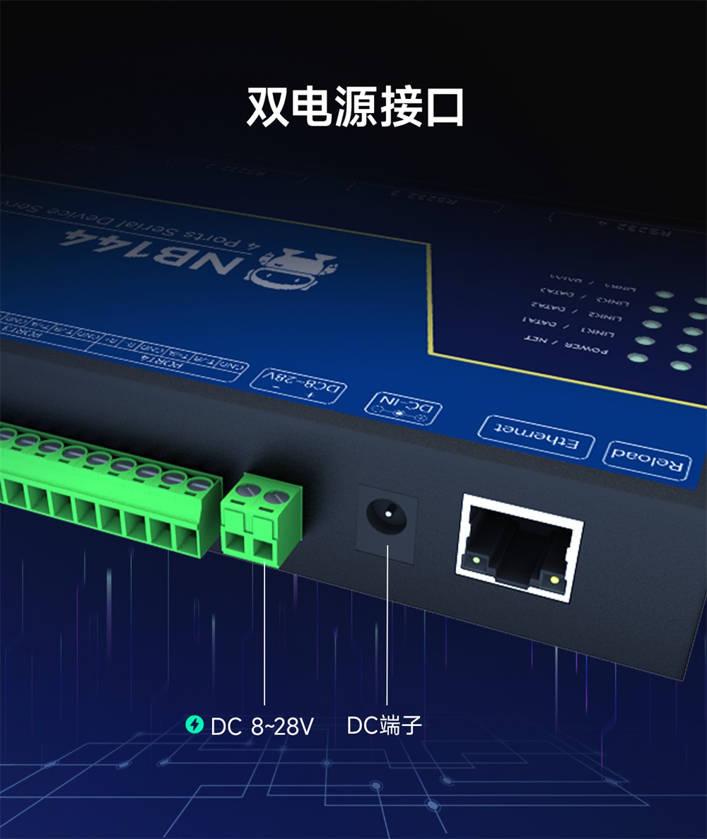 NB144S-V2-工业级4路串口服务器 (15)