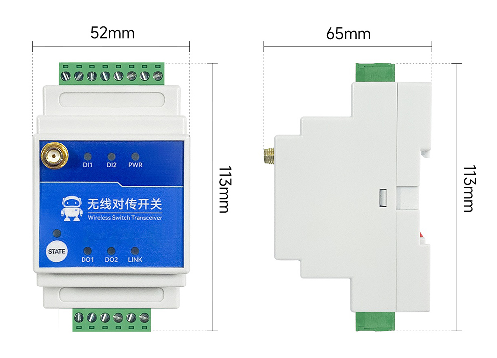 尺寸图 E860-DTU(2020-400SL22)-V2 尺寸图 E860-DTU(2020-400SL22)-V2