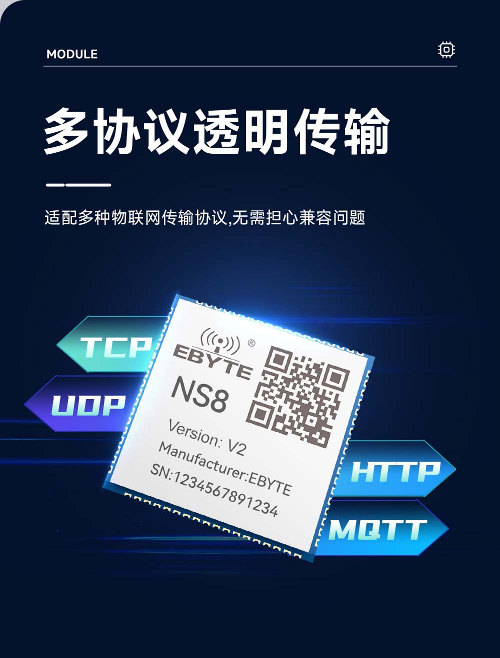 NS8-V2 8串口转以太网模块 (8)