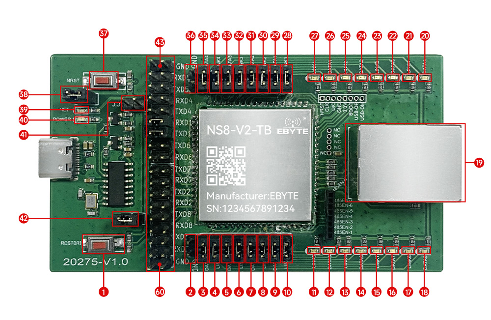 引脚定义 NS8-V2-TB