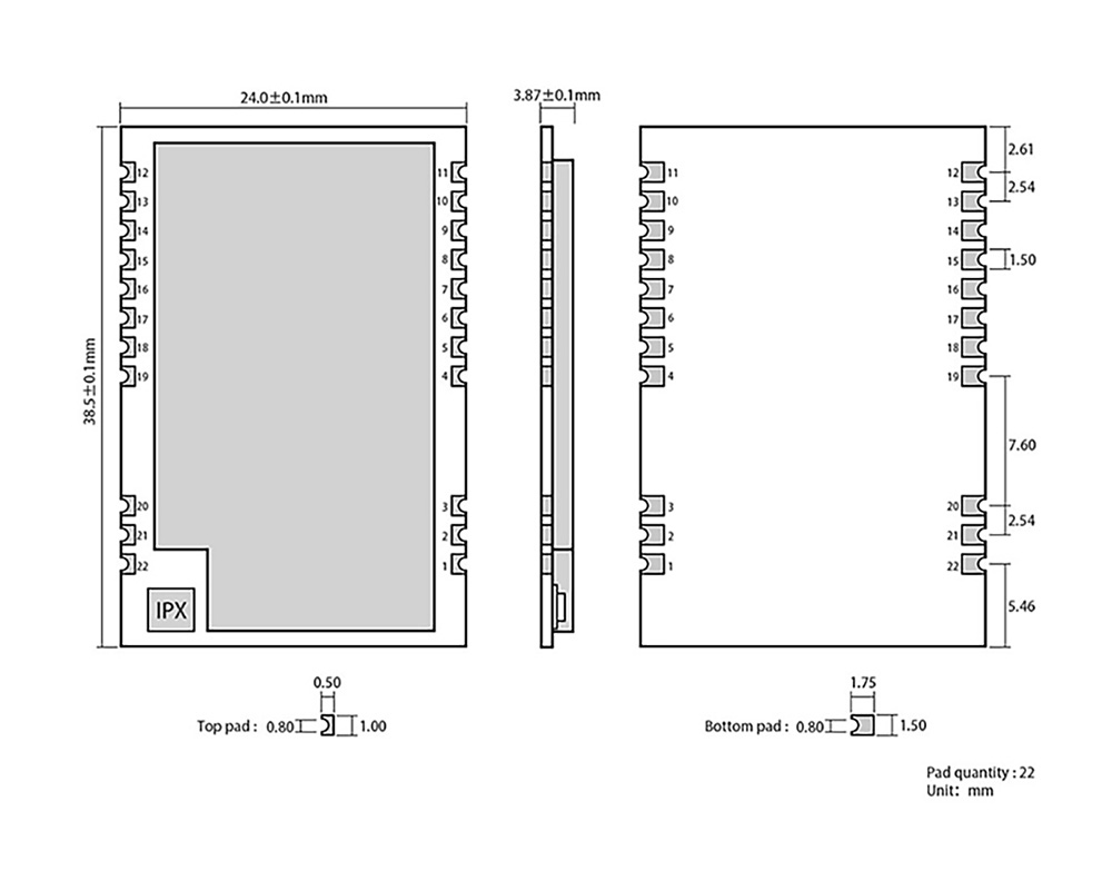 引脚定义 E22P-868M30S 引脚定义 E22P-868M30S