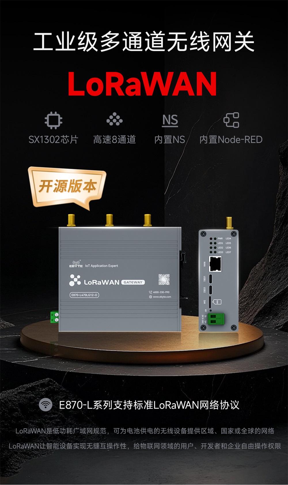 E870-LxxxLG12-O 系列lorawan网关 (2) E870-LxxxLG12-O 系列lorawan网关 (2)