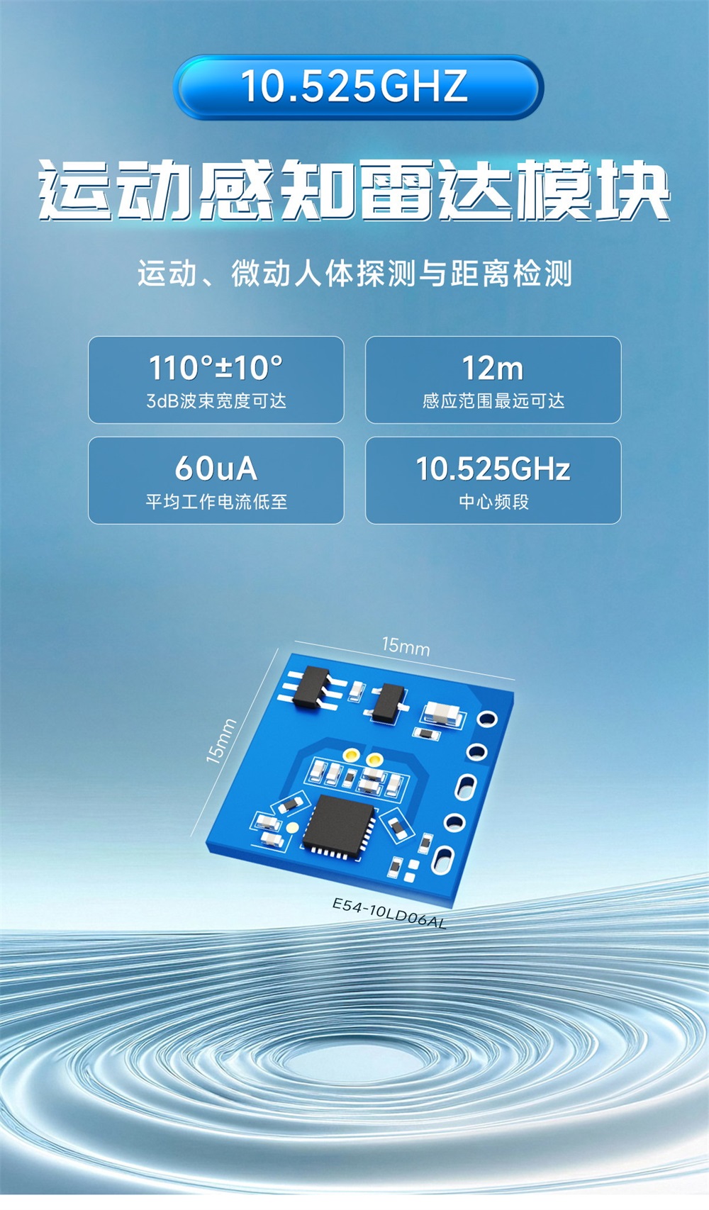 E54-10LD06AL 运动感知雷达模组 (1)