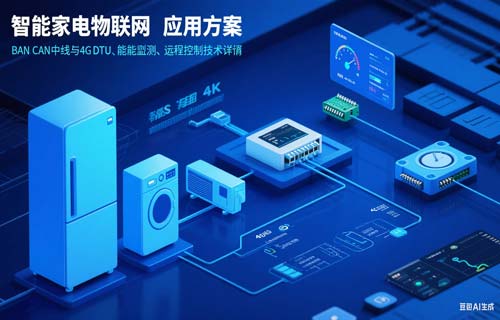 基于CAN模组和4G DTU的智能家电远程监测控制方案详解