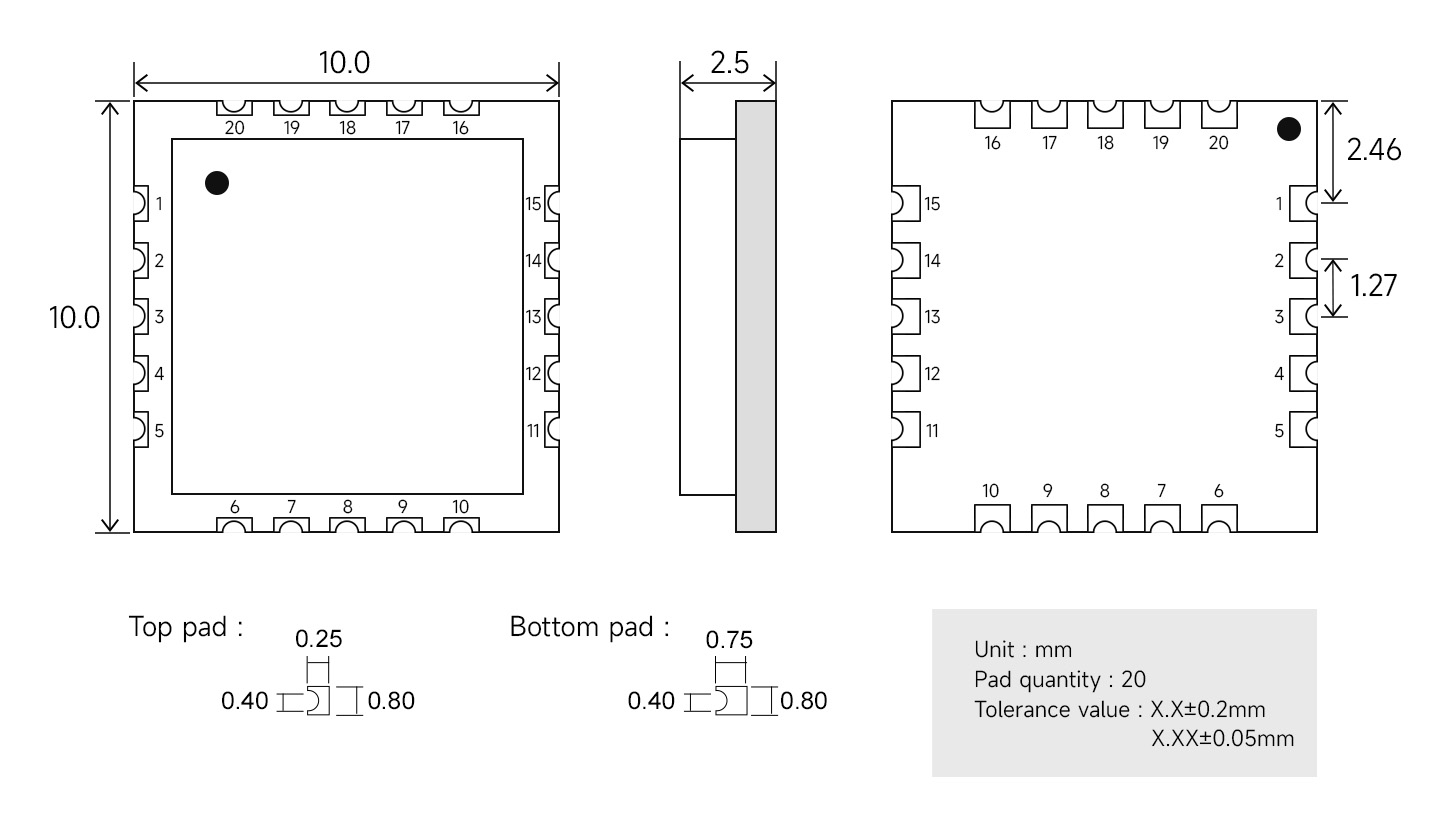 引脚定义 E290-400MM20S(3029) 引脚定义 E290-400MM20S(3029)