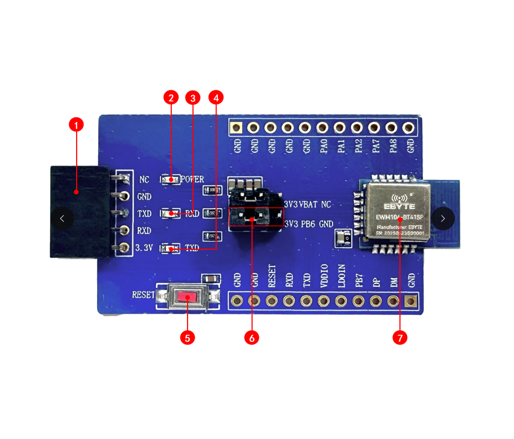 引脚 EWT104-BT41SP