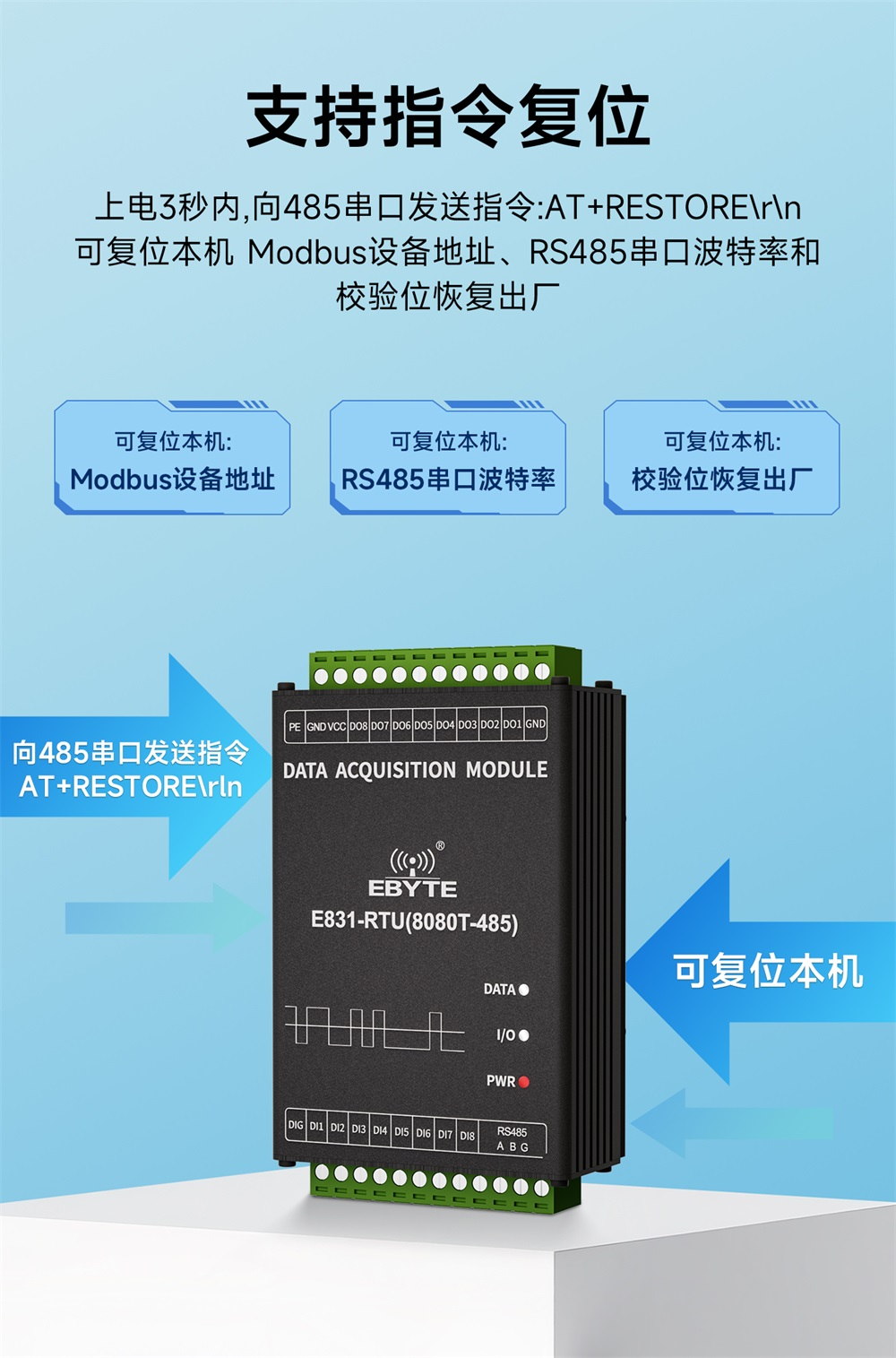 E831-RTU(8080T-485) 16路数字量IO模块 (6)