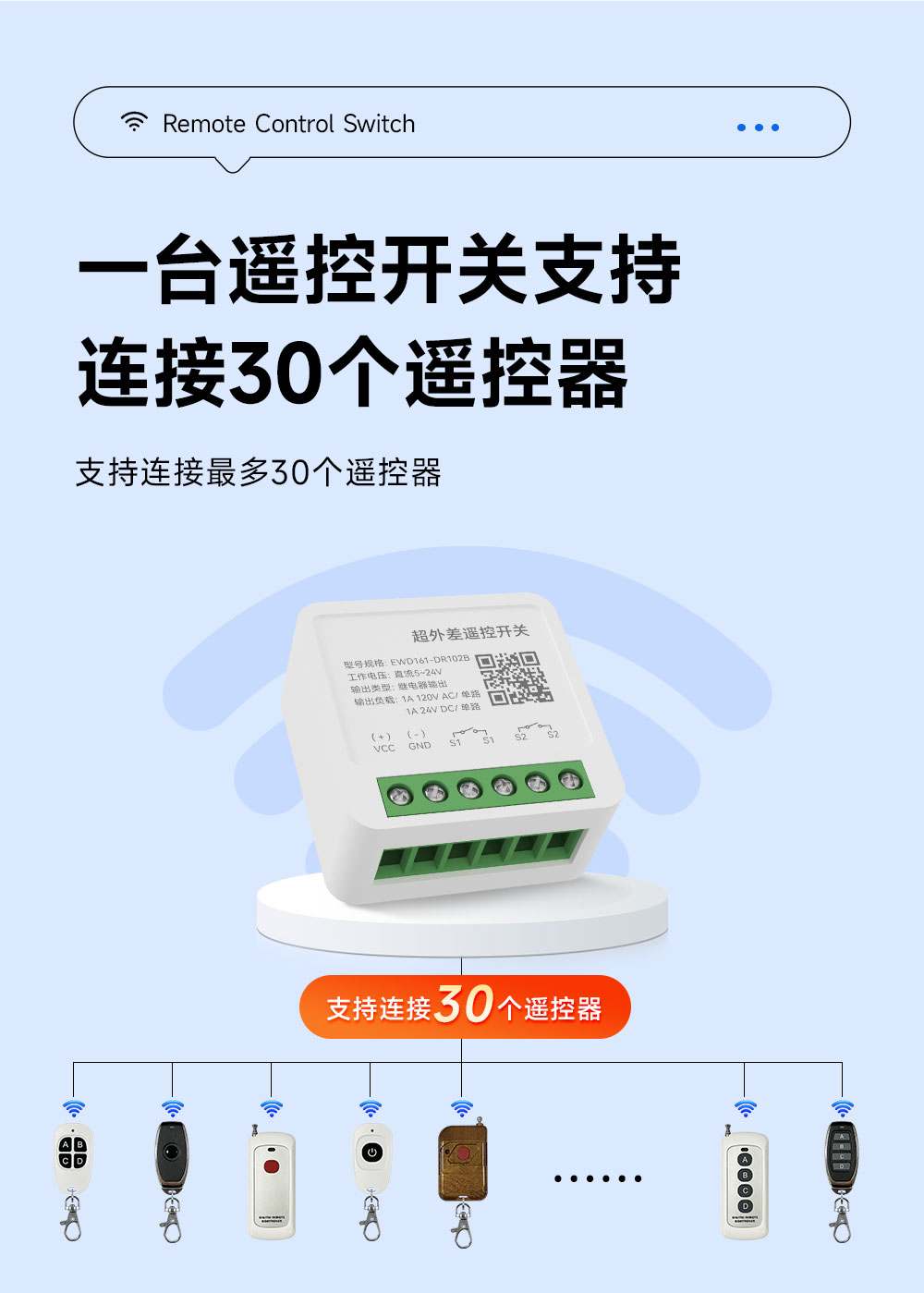 EWD161-DR102B 超外差遥控开关 (7)