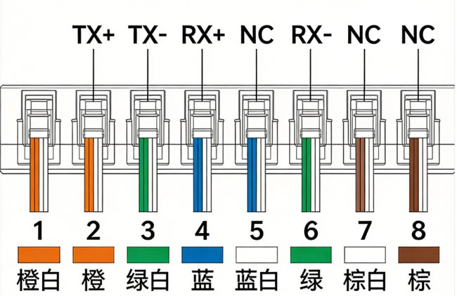 RJ45引脚定义 RJ45引脚定义