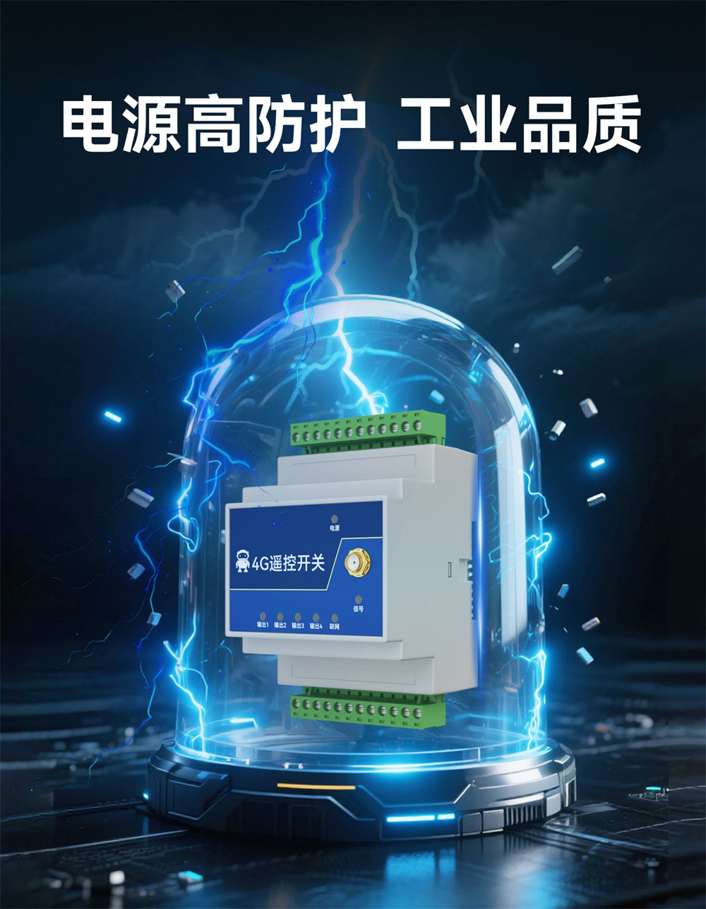 EID061-T04-01-Y  8键遥控器 (8)